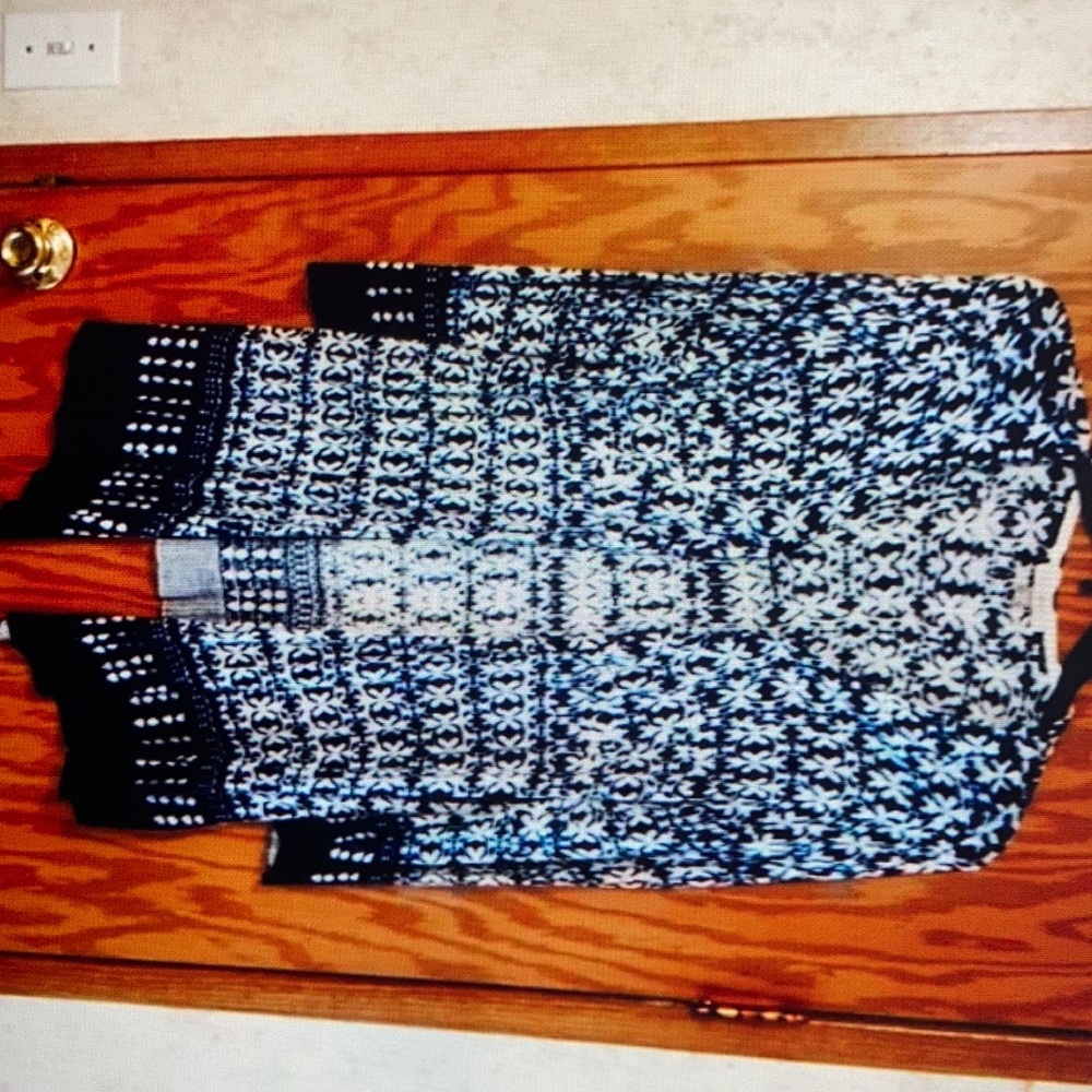Patterned kimono cardigan sweater